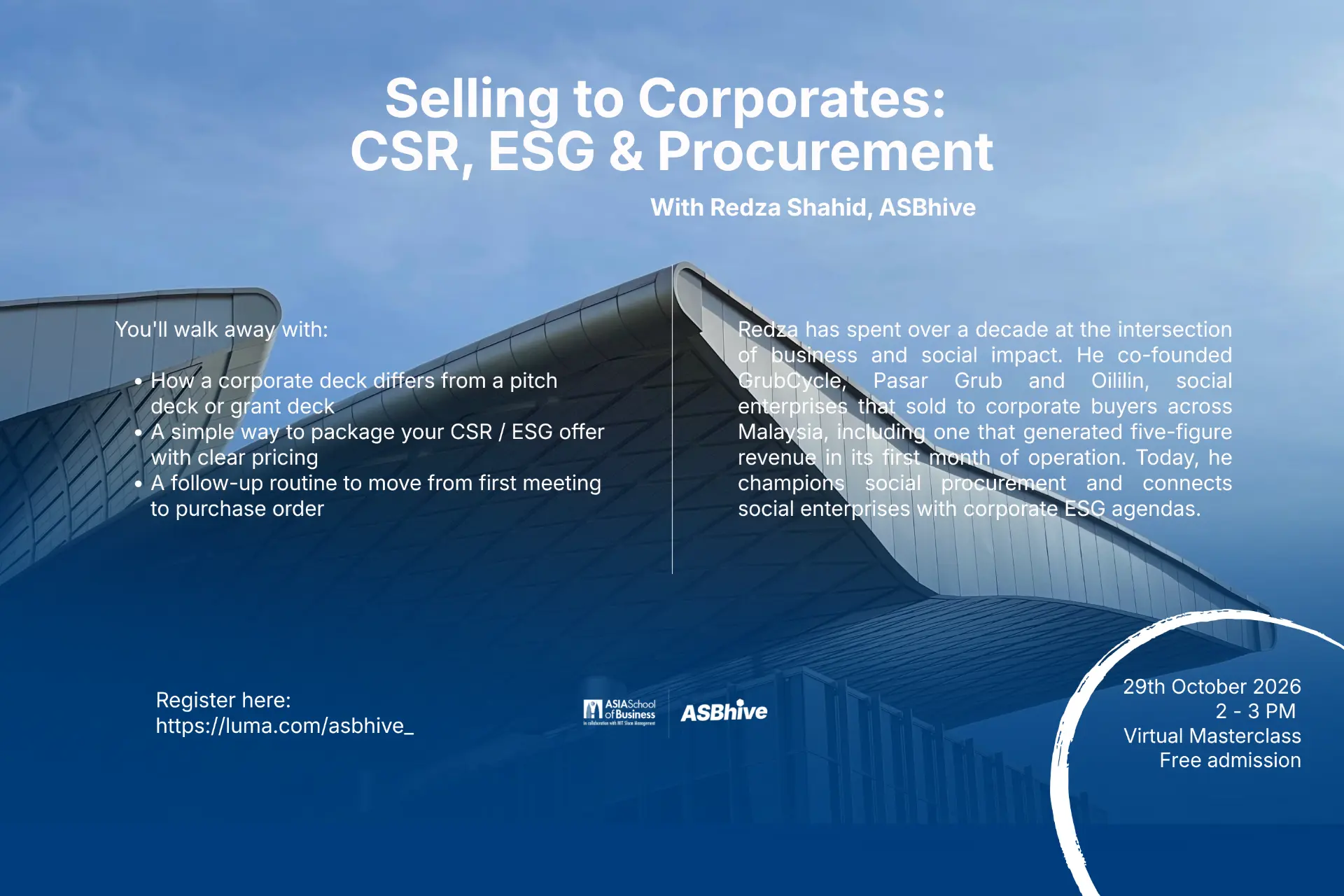 Selling to Corporates: CSR, ESG & Procurement
